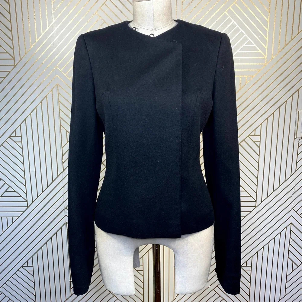 Chloe Black Tailored Asymmetric Blazer Jacket - Picture 1 of 12